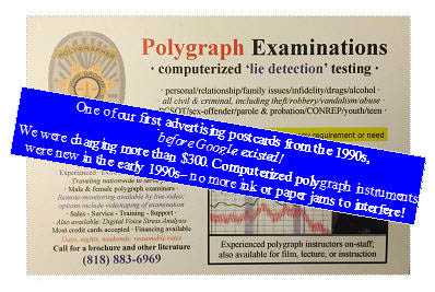 Sonce 1980s, polygraph testing in Los Angeles